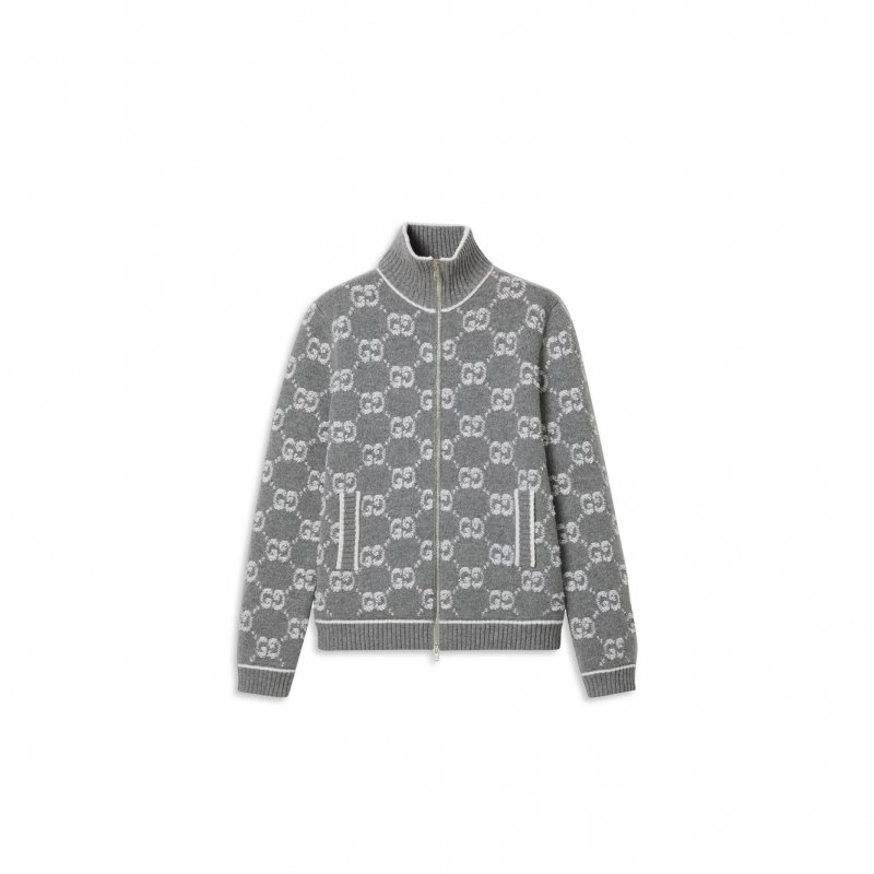 (image for) GUCCI GG BOUCLÉ STITCH JACQUARD CARDIGAN 814285