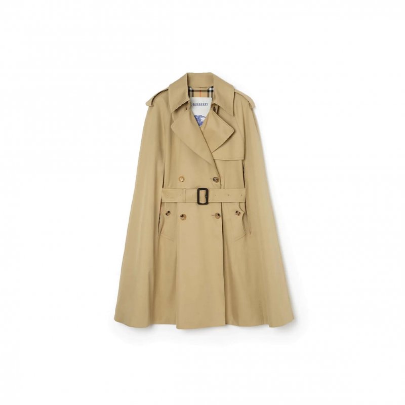 (image for) BURBERRY GABARDINE BELMONT TRENCH CAPE 81211501