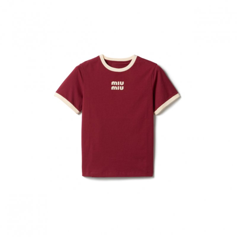 (image for) MIU MIU COTTON JERSEY T-SHIRT MJNA17