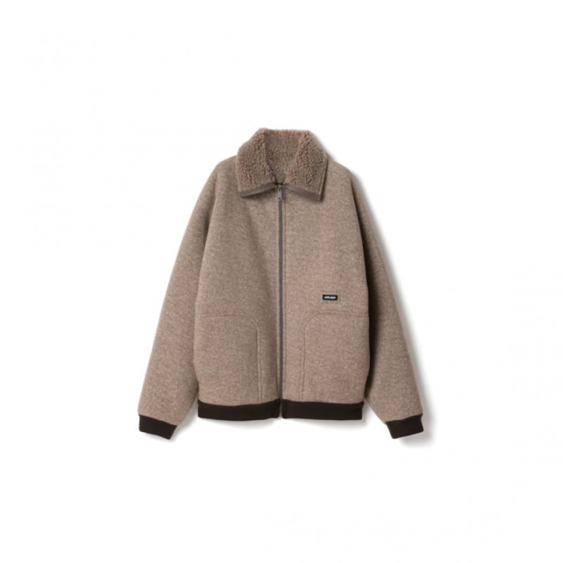 (image for) MIU MIU COTTON FLEECE ZIPPER BLOUSON JACKET ML1369