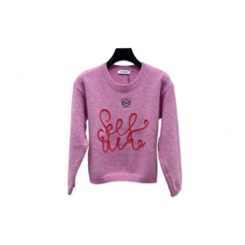 (image for) LOEWE PINK KNIT TOP