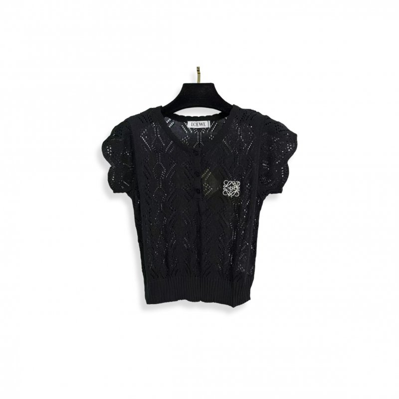 (image for) LOEWE KNITTED OPENWORK SHORT SLEEVE