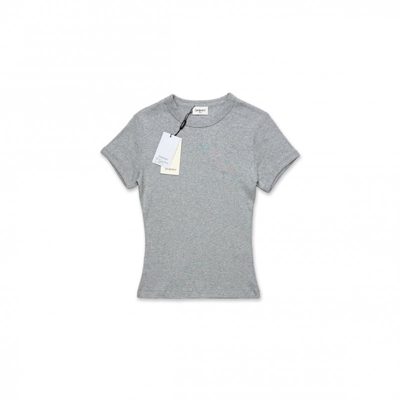 (image for) YSL GRAY SHORT-SLEEVED T-SHIRT